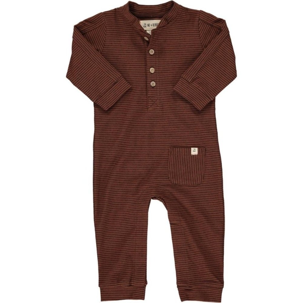 Me & Henry Boys Striped Jersey Romper